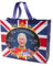 Toyland® King Charles III Union Jack Coronation Wiederverwendbare wasserdichte Einkaufstasche 42 x 34 cm – Kings Coronation Zubehör - Britische Souvenirs