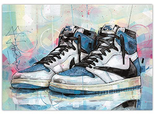 JosHoppenbrouwers Air Jordan 1 Travis Scott Fragment High Poster 42 x 29,7 cm (A3)