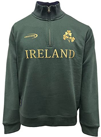 Ireland Gold Shamrock Quarter Zip Top