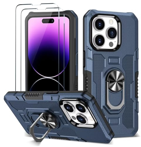 xinyunew Handyhülle für Infinix Hot 12i Hülle, Handyhülle Infinix Hot 12i, [Militärgrad] Unzerstörbar Mehrschichtig Schutzstoßstange Schutzhülle - Blau