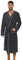 U2SKIIN Herren Bademantel Frottee 100% Baumwolle Sauna Bademantel weicher langer Bademäntel für Herren Kimono Morgenmantel Männer Nachtwäsche (Dunkelgrau Mel., XXL/3XL)