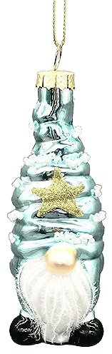 The Bridge Collection Sea Side Zwerg Ornament – Strand Weihnachtsbaum Ornament für Küstendekoration – Strandleben, Weihnachten am Strand, Weihnachtsurlaub