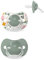 Suavinex Confezione 2 Ciucci con Tettina in Silicone Simmetrica SX Pro, per Bambini +18 Mesi, Ciuccio Neonato, con Tettina Piatta e Flessibile, Walk in the Park Verde