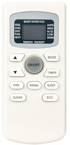 Replace AC Remote Control Compatible with Black Decker Room Air Conditioner GYKQ-34 GYKQ-34E BPACT14HWT BPACT14WT BPACT10WT BPACT08WT BPACT12HWT BPACT12WT