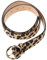 CALLARON Leopardengürtel für Damen - Verstellbarer Damengürtel Leopard Belt, Kunstledergürtel, Modische, Elegante Dekorative Gürtel für Kleid, Jeans, Tanzrock - Länge: 105 cm, Breite: 3,3 cm