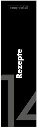 Rückenschild 'Rezepte' für DIN A4 Ordner, beschriftetes Einsteckschild im Format 53 x 186 mm, passend für 8 cm Ordner mit Einstecktaschen