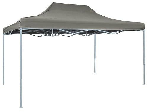ShCuShan Foldable Tent Pop-Up 3x4.5 m Anthracite,Garden Pop Up Gazebo, Party Wedding Tent Marquee, Water Resistant Awning Canopy With Sidewalls, Windows