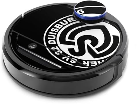 Folie Skin Sticker aus Vinyl-Folie Aufkleber kompatibel mit Ecovacs Deebot Ozmo 930 MSV Duisburg Bundesliga Offizielles Lizenzprodukt