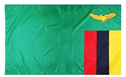 Stormflag Bandiera zambia 3x5ft/90x150cm 90g di poliestere 2 occhielli,1 Occhiello in Ogni Angolo, in metallo e Doppio ago