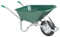 Brokky 4013466 Carriola Verde 90 L 150 kg in Acciaio Zincato e Plastica Carriola in Acciaio Zincato,Carrello con Struttura Acciaio,Manici Gommati,per edilizia,trasporto merce Pesante Legno,Attrezzi da