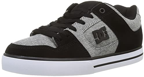 DC Shoes Men's Pure Trainers Skate Shoe Grey White Size UK 9