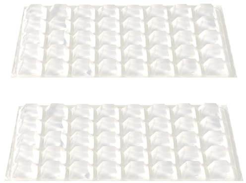 lasuroa 80stk Erhabene Tastaturaufkleber Lange Nägel, Quadratische Hohe Transparenz Gewölbte Laptop-Tastaturaufkleber Abdeckungen Selbstklebende Mäuse-Tastenkappen Werkzeuge Frauen mit Langen Nägeln