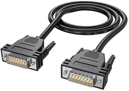 Rxgiasup Hochgeschwindigkeits DB15-Kabel, DB15-Buchse auf Stecker, doppelte Abschirmungstechnologie für zuverlässige Datenübertragung, 150 cm