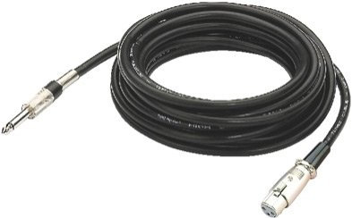 Img Stage Line MMC-600/SW Mikrofonkabel (Klinkenstecker / XLR-Kupplung) 6m schwarz