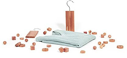 Compactor Nature Zedernholz-Schutzset - 34-teilig (XXL) - Kleidermottenabwehr