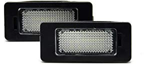 AutoStyle DL bmn11 License Plate Led Lights on mesure-bmw Range, Black