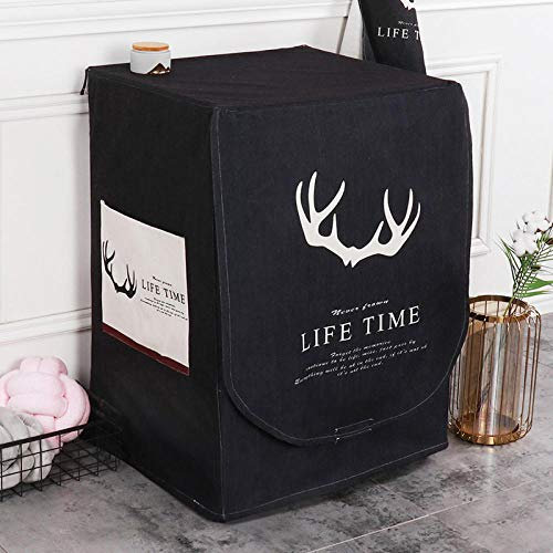 JRTILES Waschmaschine Abdeckung Für Frontbelastung Wasserdicht Staubdicht Waschmaschine &Trockner Decken Geweih 60X60X83Cm