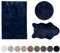 Schöner Wohnen Kollektion Kunstfell Teppich Tender – hochflor Shaggy Matte – Modellart Shape – luxuriöser Fellteppich – Vorleger mit Fellimitat – (Nachtblau, 60 x 90 cm)