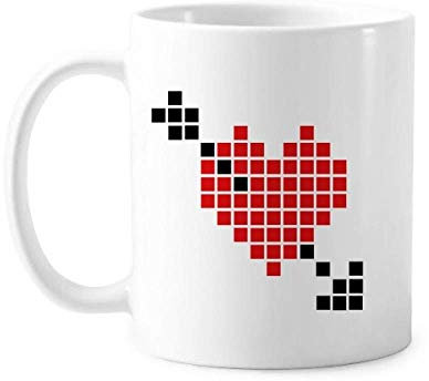 Valentinstag Arror Pierce via Heart Pixel Tasse Keramik Kaffee Porzellan Tasse Geschirr