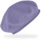 fiebig Feinstrickbaske mit Rollrand | Barett in OneSize aus Baumwolle | Leichte Wollbaske in vielen Farben (One Size, Flieder)
