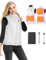 Kintiwe Heated Vest for Women,Heated Gilet with 12000mAh Battery Pack,Lightweight Thermal Body Warmer, Slim Fit Electric Rechargeable Heated Jacket,Small