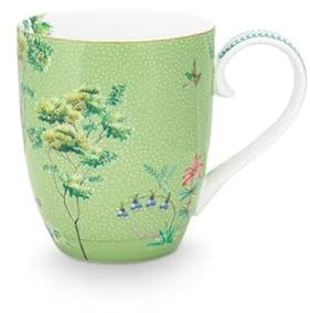 Pip Studio Jolie Heron Green Henkelbecher XL 0,45 l