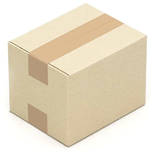 KK Verpackungen® Graskartons 190x150x140 mm | 50 Stück, Versandkartons aus Graspapier | Ressourcenschonende Graspapier Kartons | Nachhaltig, kompostierbar & frei von Chemiezusätzen