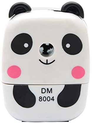 Manueller Bleistiftspitzer, süßer Schule, stationärer Kinder-Bleistiftspitzer, Handkurbel, manueller Desktop-Spitzer für Büro, Klassenzimmer, Panda