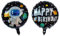 Happy Birthday Luftballons - Geniale Geschenkidee Deko für Geburtstage oder Partys Ballon Helium Folienballon klein mit für Kinder Dekoration Partydeko JGA Geschenkidee - Astronaut Planeten Rakete