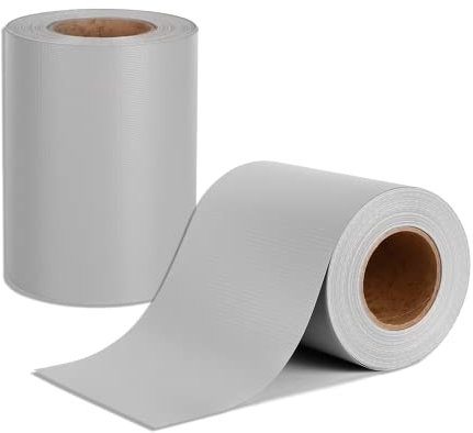 SUBTLETY PVC Sichtschutzstreifen für Doppelstabmattenzaun Sichtschutz Zaun mit 30 Befestigungsclips 70mx19cm Sichtschutzmatte Windschutz für Gartenzäune Balkon Terrassengeländer (Hellgrau)