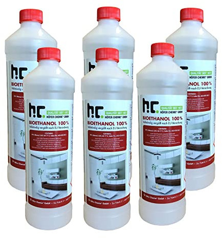 Höfer-Chemie' Bioethanol/Karton a 6 x 1,0 l Flaschen