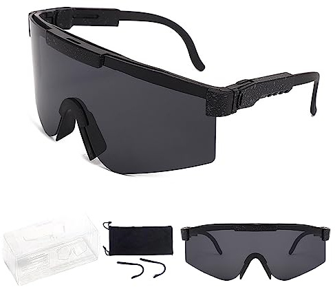 Schnelle Brille Rave Fahrradbrille Sportbrille Polarisiert Radsportbrillen für Herren Damen Sport Sonnenbrille UV400 Klar TR90 Rahmen Schutzbrille für MTB Radfahren Fahren Laufen Golf Baseball Ski