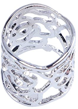 Toddmomy Tuchhalter Sommer Klammer - Hohl Rose Schal Ring Schnalle Röhre Schmuck (Silber) - Halter Für Tuch Ring Clip Tracht Halterung Für Stola