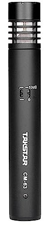Takstar CM-63 Cardioid Condenser Microphone with Windscreen, XLR Gold-Plated Diaphragm Sound Head, for Studio, Instrument, Interview, Radio Stations