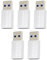 Lucaser 5 Pieces USB Data Blocker Charge-Only USB Blocker Adapter for Blocking Data Sync Protect Against Juice Jacking Silver