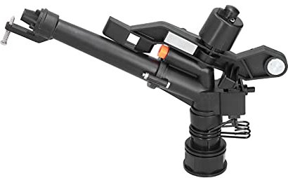 G 1 1 2 Aspersor de Riego ABS Brazo Basculante Ajustable Aspersor de Impacto de Flujo Grande para Césped de Jardín Diseño de Boquilla Doble Puede Rociar y Brazo de Impacto 1 1 2