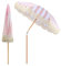 Elyrthriumc Parasol Inclinable De Jardin Exterieur Parasol De Plage Avec Franges Portable Parasol À Frange Rose 2m Parasol De Jardin Inclinable Rond Parasol De Terrasse Imperméable UV 50+