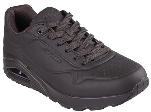 Skechers UNO Stacre Herren-Sneaker, Choc, 10 US