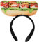 IMIKEYA Sandwich-Stirnbänder Neuheiten Haarreifen In Brotform Mini-Taco-Stirnband Lebensmittel-Kopfbedeckungen Verrückte Hüte Für Halloween-Kostümpartys Haarschmuck