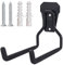 HOLEMZ Garage Utilitaire de Rangement Double Crochets Anti-Dérapant Crochet de Rangement Mural Robustes Universel Grande Organisateur d'Outils de Jardin Noir