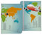 22Feels Reisepasshülle Organizer Reisen Gadgets Weltkarte Skyline Berühmte Sehenswürdigkeiten Urlaub Kunst-Leder Etui Cover Frauen Männer Kinder