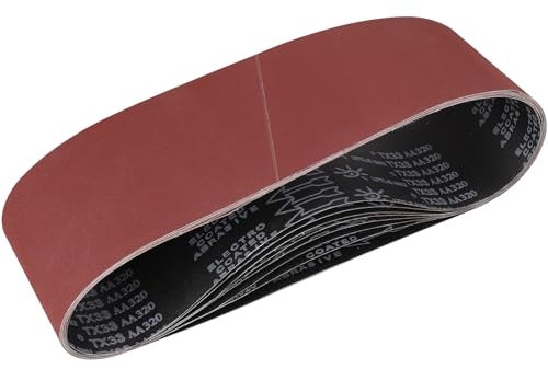 STEBRUAM Sanding Belt 150 x 1220 mm,8PCS 320 Grit