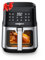PARIS RHÔNE Heißluftfritteuse 4L XL mit Sichtfenster, 8-in-1 Airfryer Spülmaschinenfest mit One-Touch-Bedienung, Antihaftbeschichteter Korb & Abnehmbares Tablett