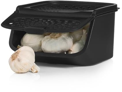Tupperware GarlicSmart Frischhaltebehälter für Knoblauch - 2,3L Aufbewahrungsbox für Knoblauch - längere Haltbarkeit durch Luftzirkulation - Aufbewahrung Küche - Vorratsbox