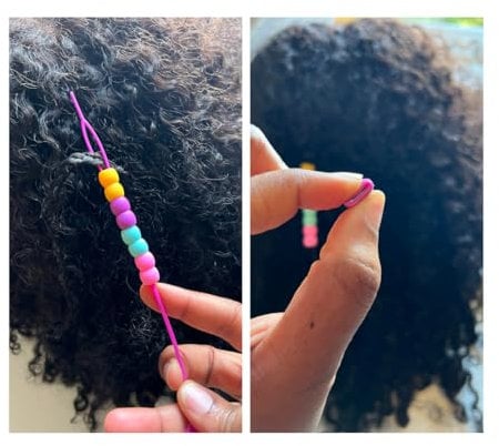 Honey Beedzz (Multi Colour) 100pcs Mini, Soft, Noiseless, Durable Silicone Hair Beads for Braids. Perfect Hair Accessories for Kids and Adults