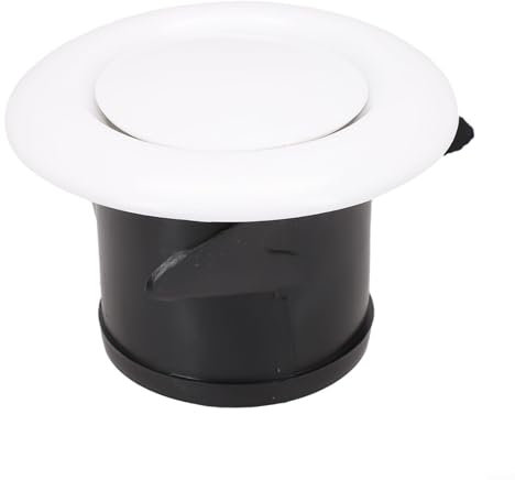 Air Vent, Adjustable Round Exhaust Louver Grille Air Ventilation Cover Duct Fan Outlet,Round Air Vent Louver Grille Cover Adjustable (75mm)
