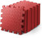 KAYMAN Gym Floor Nonslip Mats, Interlocking, EVA Foam Exercise Floor Tiles for Home Workouts, Studio, Weights, Exercise and Yoga (30 X 30cm) Red 12Pack