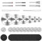 44Pcs YGCQFH Cutting Wheel Kit for Dremel Rotary Tools, Mini HSS Circular Saw Blades Cutter, Resin Cutting Discs, 545 Diamond Cut Off Wheels for Cutting Wood, Metal, Plastic, PVC, Glass, Tile, Stone