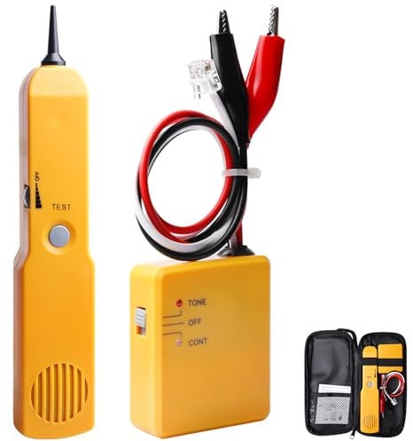 Rilevatore di fili e generatore di suono, Cable Tracker, tester di rete multifunctional, tester per cavi, individuare le linee e testare il passaggio delle linee telefoniche RJ11