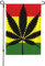 Drapeau de jardin de 31,8 x 45,7 cm, drapeau de cour double face, feuille tropicale, fond rouge, jaune, vert, drapeau de jardin extérieur, décoration pour la maison